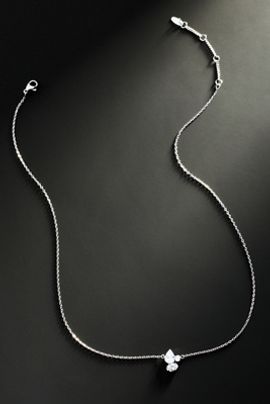 By Anthropologie Demi-Fine Clustered Crystal Necklace