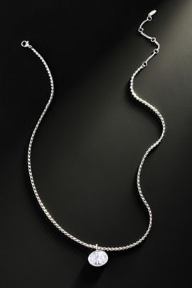 By Anthropologie Demi-Fine Crystal Bezel Necklace