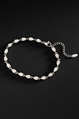 By Anthropologie Demi-Fine Crystal Teardrop Bracelet