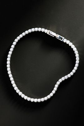 By Anthropologie Demi-Fine Crystal Tennis Bracelet