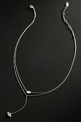 By Anthropologie Demi-Fine Delicate Layered Lariat Necklace
