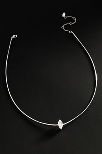 By Anthropologie Demi-Fine Delicate Marquise Pendant Necklace
