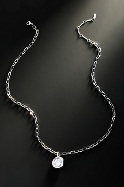 By Anthropologie Demi-Fine Linked Chain Pendant Necklace