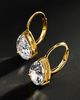 By Anthropologie Demi-Fine Pear Crystal Earrings - 1