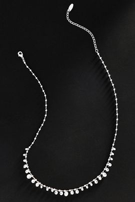 By Anthropologie Demi Crystal Ball Chain Necklace