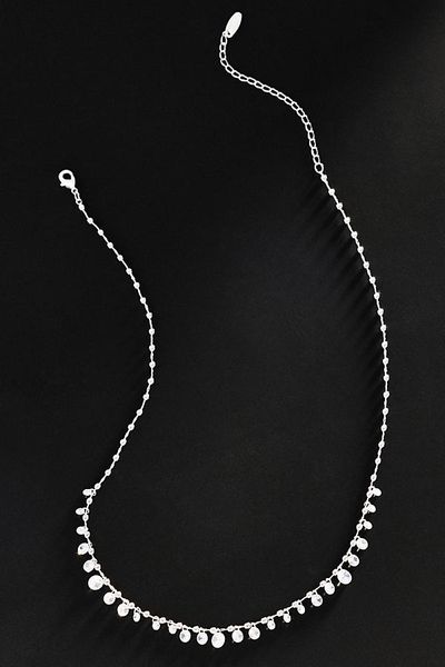 By Anthropologie Demi Crystal Ball Chain Necklace