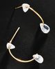 By Anthropologie Demi Fine Crystal Thin Hoop Earrings - 1