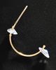 By Anthropologie Demi Fine Crystal Thin Hoop Earrings - 2