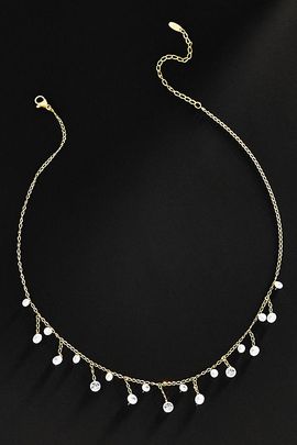 By Anthropologie Demi Fine Drippy Crystal Necklace