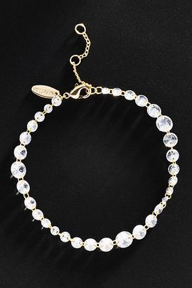 By Anthropologie Demi Fine Mixed Floating Crystals Bracelet