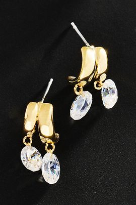 By Anthropologie Demi Fine Split Huggie Hoop Earrings