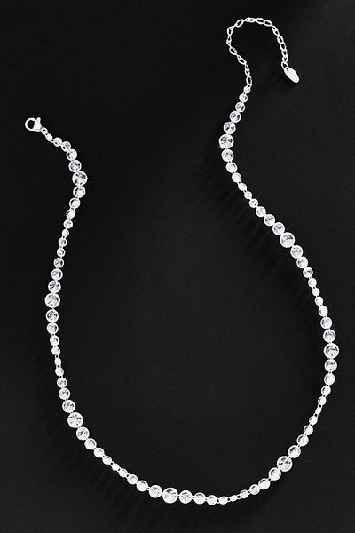 By Anthropologie Demi Mixed Crystal Necklace