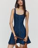 By Anthropologie Denim Corset Mini Dress - 1