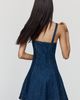 By Anthropologie Denim Corset Mini Dress - 3