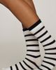 By Anthropologie Double Cuff Stripe Socks - 2