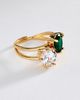 By Anthropologie Double Heart Ring - 1