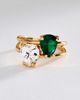 By Anthropologie Double Heart Ring - 2