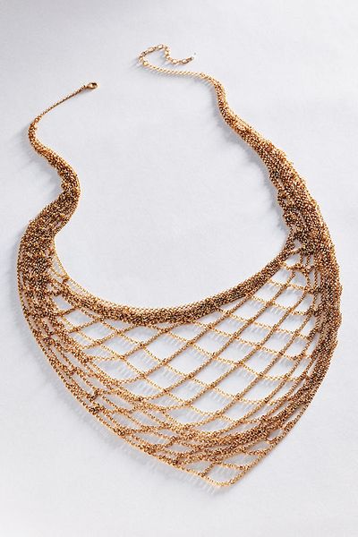 By Anthropologie Draped Chainmail Necklace