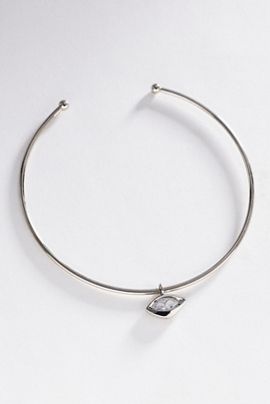 By Anthropologie East West Bezel-Set Crystal Necklace