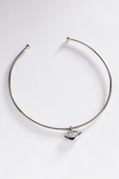 By Anthropologie East West Bezel-Set Crystal Necklace