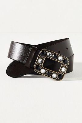 By Anthropologie Embellished Buckle Belt