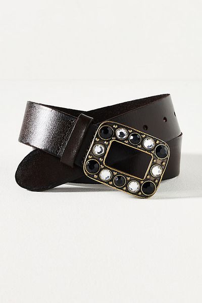 By Anthropologie Embellished Buckle Belt