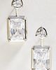 By Anthropologie Emerald Cut Front Back Earrings - 1