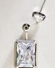 By Anthropologie Emerald Cut Front Back Earrings - 2