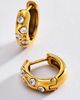 By Anthropologie Encrusted Huggie Hoop Earrings - 1