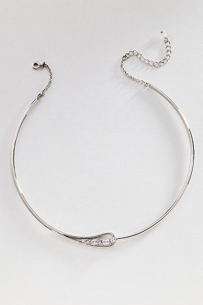 By Anthropologie Encrusted Loop Collar Necklace