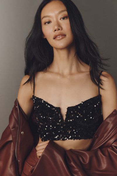By Anthropologie Eve Sequin Bralette