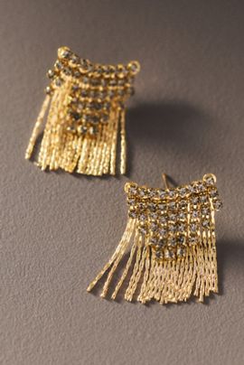 By Anthropologie Eyelash Fringe Stud Earrings