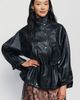 By Anthropologie Faux-Leather Cinched Jacket - 1