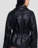 By Anthropologie Faux-Leather Cinched Jacket - 4