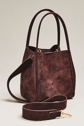 By Anthropologie Faux-Suede Hollace Bag