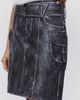 By Anthropologie Faux Leather Belted Skirt - 2