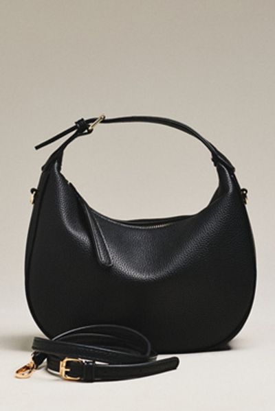 By Anthropologie Faux Leather Buckle Shoulder Bag