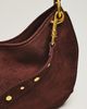 By Anthropologie Faux Suede Circular Shoulder Bag - 3