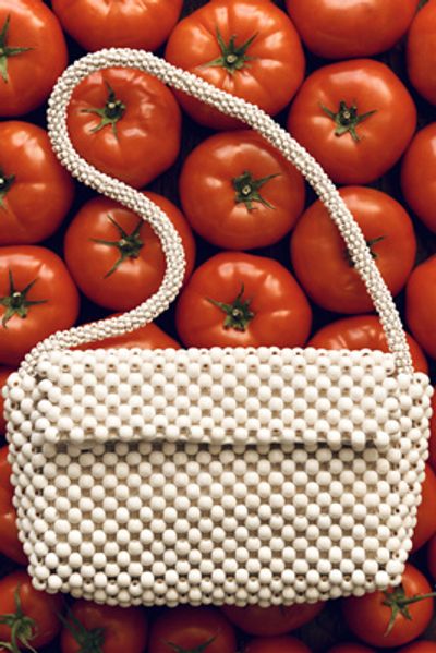 By Anthropologie Fiona Wood Beaded Shoulder Bag