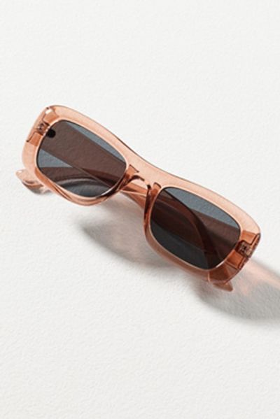 By Anthropologie Flat-Top Curved Rectangle Sunglasses