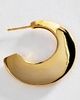 By Anthropologie Flat Crescent Hoop Earrings - 2