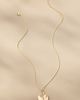 By Anthropologie Fluted Heart Pendant Monogram Necklace - 4
