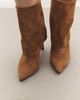 By Anthropologie Foldover Suede Ankle Boots - 5