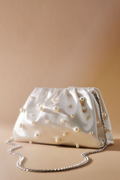 By Anthropologie Frankie Clutch: Pearl Edition