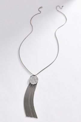 By Anthropologie Fringe Coin Pendant Necklace