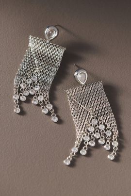 By Anthropologie Fringe Drop Earrings