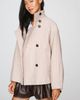 By Anthropologie Funnel-Neck Coat Jacket - 4