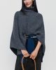 By Anthropologie Funnel Neck Ribbed Poncho - 1
