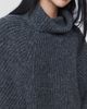 By Anthropologie Funnel Neck Ribbed Poncho - 4