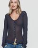 By Anthropologie Gianna Cashmere Blend U-Neck Cardigan Top - 1